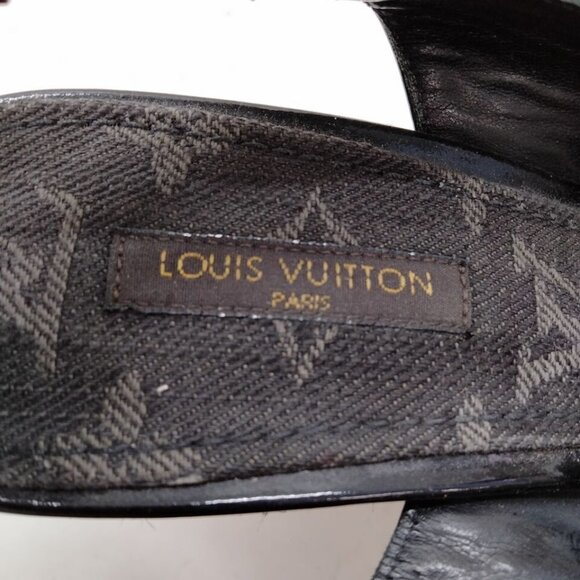 100% Authentic Louis Vuitton MONOGRAM DENIM Sandal - Picture 7 of 8